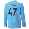 Maglia da Calcio a Maniche Lunghe Manchester City Foden 47 Casa 2022-23 per Uomo